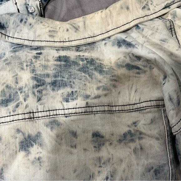 William Rast Sussex Tye Dye Cropped Denim Jacket Size XS - Picture 7 of 10